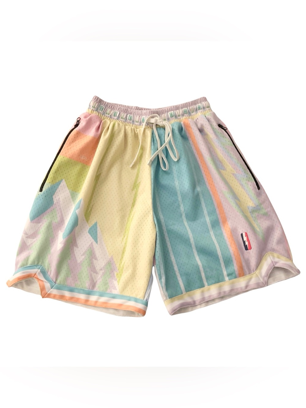 Trillest Shorts Multicolor Pastel Size Small Basketball Sports Outerwear Summer